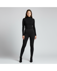 Brown High Waist Stretch Leggings