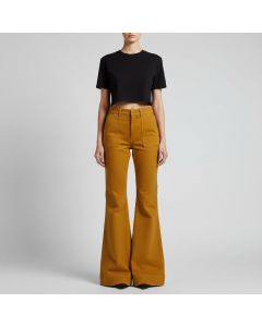 Utility Style Olive Green Cargo Trousers with Relaxed Fit