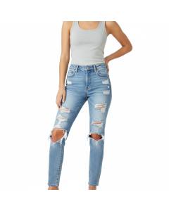 Flared High Rise Denim Jeans with Extra Wide Hem